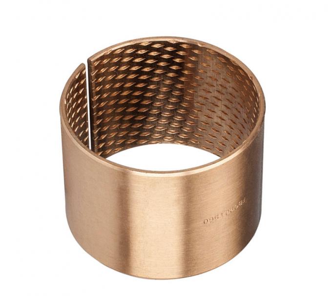 bujes de bronce del grafito de la lubricación CuSn8P de Oilless del ² de 150N/m m 0